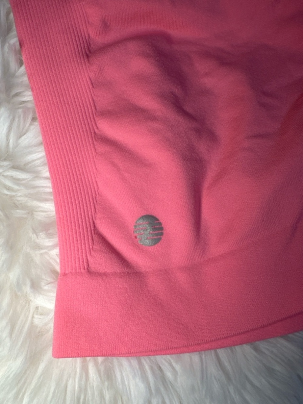 Zella Meridian Seamless Racerback Tank Pink Medium Workout Yoga Athleisure Top - Picture 6 of 10